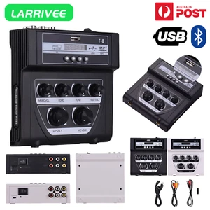 LARRIVEE Mini Bluetooth Audio Mixer Sound Amplifier Console Stereo Karaoke USB - Picture 1 of 21