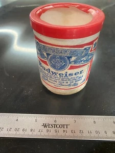 Vintage Budweiser Beer Can Koozie Coozie Foam Styrofoam Made in USA - Picture 1 of 1
