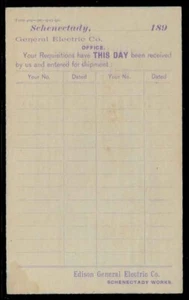 POSTAL HISTORY - ADVERTISING - A DIFFERENT KIND OF G.E. CARD - Picture 1 of 3