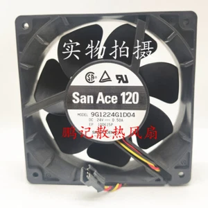 1 pcs Sanyo 9G1224G1D04 12038 24V 0.50A 3-wire industrial control inverter fan - Afbeelding 1 van 3