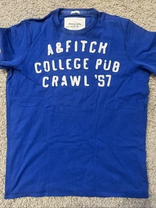 Abercrombie & Fitch, T-Shirt, Herren, XXL, Muscle, Blau, 100 % ABERCROMBIE - Bild 1 von 5