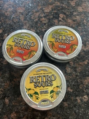 RETRO SOURS HARD CANDY MANGO / Cítricos Lote de 3 Foto 1 de 2