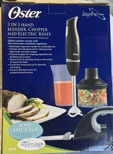 Oster 2619 3-in-1 Hand Blender, Chopper, Slicer with Electric Knife - Picture 1 of 7