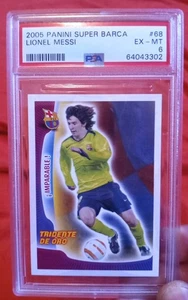 2005 Panini Super Barca Lionel Messi #68 PSA 6 Yr Aft Barca / Megacracks Rookie - Bild 1 von 12