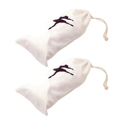 2 Pcs Sac À Pointe Rangement De Chaussures Ballet Danseuse - Photo 1/4