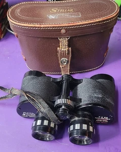 Vintage Precision Stellar Wide Angle Binoculars 7 x 35 With Original Case - Picture 1 of 5