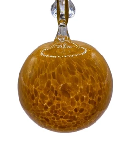 Bola de vidrio soplado a mano adorno de Navidad naranja  - Imagen 1 de 2