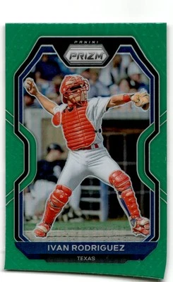 2021 Panini Prizm #2 Ivan Rodriguez Green Prizm - Image 1 of 2