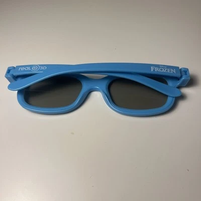 Óculos de teatro Disney Frozen 3D 2013 Real D 3D azul claro - Imagem 1 de 3