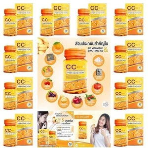 10X Vitamin C & Zinc 1000MG Whiten Brighten Skin Reduce Acne Freckles 30 Tablets - Picture 1 of 12