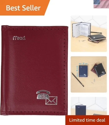 Stylish 3" x 4" Telephone Address Book - Leatherette, 384 Entries Available