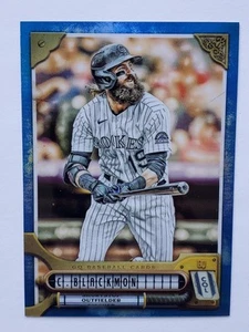 2022 Topps Gypsy Queen Chrome Indigo Refractor CHARLIE BLACKMON /150 SP Parallel - Bild 1 von 3