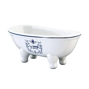 Le Savon Double Ended Claw Foot Tub Soap Dish in White - Picture 1 of 3