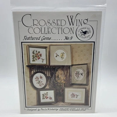Crossed Wing Collection Cross Stitch Pattern Feathered Gems No. 4 Hummingbird - Image 1 of 4