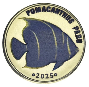 Pez Labuan 5 ringgit 2025 UNC Malasia - pez ángel francés - Imagen 1 de 2