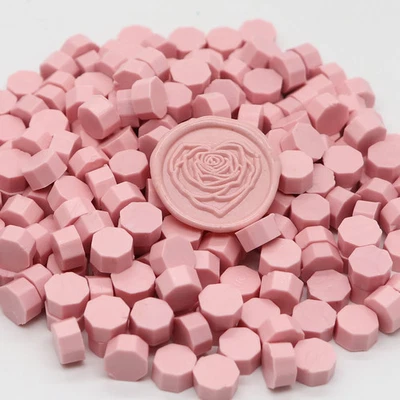 100 un./bolsa cuentas de cera de sellado octágono para sello, adorno hecho a mano Foto 1 de 4