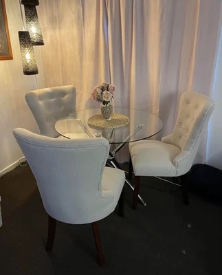 3 Draw wicker & wood console Side lamp Table 76cm x 88cm - image 1 of 4