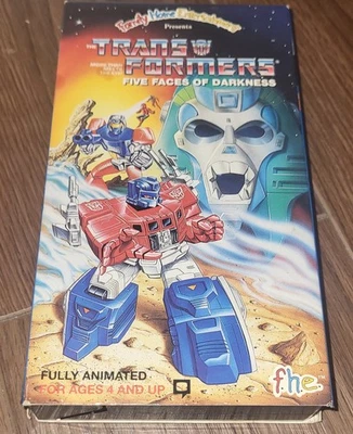 TRANSFORMERS "Five Faces Of Darkness" Original VHS RARE NICE!! 1986 FHE Hasbro - Image 1 of 4
