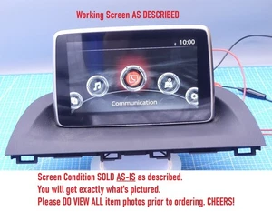11/2013-05/2016 Mazda 3 BM Mk3 Series Head Unit Display Screen ONLY Genuine OEM - Bild 1 von 12
