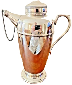 Classic Vintage Art Deco Crusader Silver Plated Cocktail Shaker - Bild 1 von 7