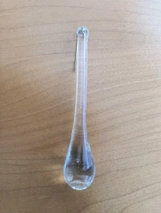 Lampadario a sospensione goccia trasparente cristallo, 4 in lunghezza per 1,5 cm lampadina filo attaccato MJI - Foto 1 di 5