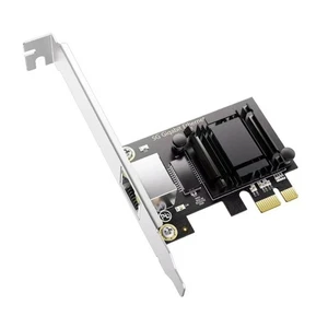 Adaptateur PCIE RT8126 5G/1000/100/10Mbps RJ45 Gigabit Ethernet pour PC de bureau - Photo 1/8
