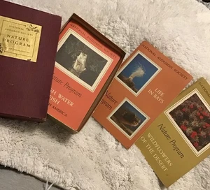 Vintage National Audubon Society Nature Program Set Of 3 Books 0375 - Imagen 1 de 1