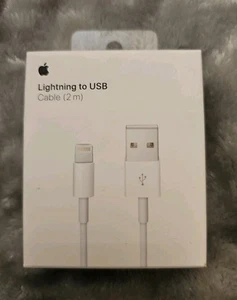 NEW Original Apple USB-C to Lightning Charging Cable 2m Sealed Package Authentic - Photo 1 sur 2