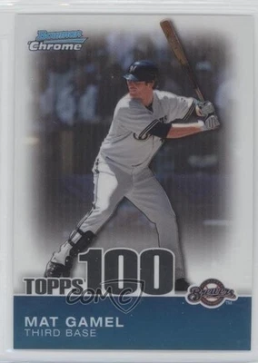 2010 Bowman Chrome Topps 100 Prospects /999 Mat Gamel #TPC95 - Image 1 of 2