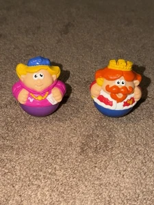 Weebles King & Queen Figuren Paar Hasbro Vintage Style Wackelspielzeug Set - Bild 1 von 4