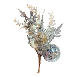 Blumen - Silber Ornament Spray - Bild 1 von 2