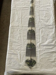 Vintage 1980’s Claude Montana Green Fruit Tree 100% Silk Tie - Dead Stock - Italy - Bild 1 von 3