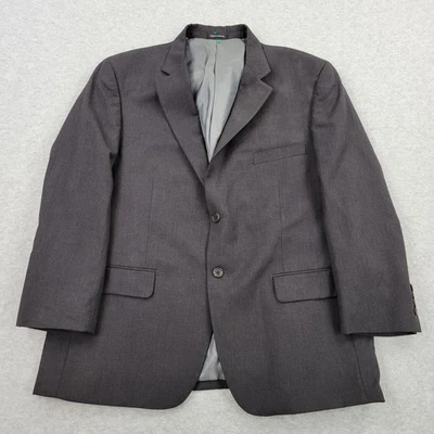 Blazer Wilke Rodriguez Para Hombres 46S Lana Gris Bolsillos Traje Chaqueta Abrigo Deportivo Foto 1 de 4