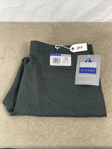 Vintage Levis Action Slacks Polyester Pants Mens 42x30 Gray Dress Business NWT - Picture 1 of 13