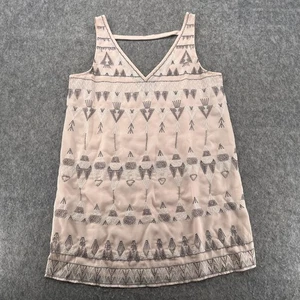 Free People Kleid hellrosa gefüttert bestickt Spitze Perlen Gr. M - Bild 1 von 12