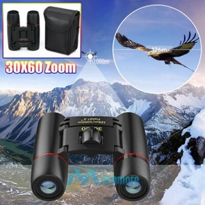 Waterproof Foldable Binoculars 30x60 Outdoor Travel HD Day Night Telescope+Case - Picture 1 of 16