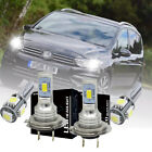 For VW Touran 1T3 - H7 501 6000K Xenon LED Low/Side Headlight Bulbs Set H