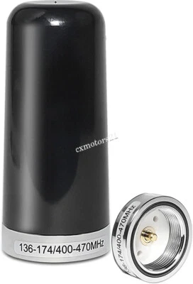 Antena de montaje doble banda VHF UHF Stubby NMO para radios móviles de dos vías para automóvil camión Foto 1 de 4