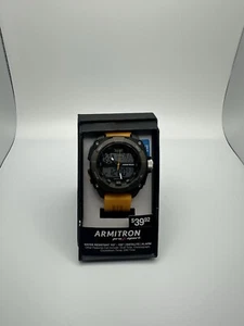 Armitron Sport Herrenuhr Japanischer Quarz Wasserdicht, Gelb/Schwarz, 20/5372 - Bild 1 von 3