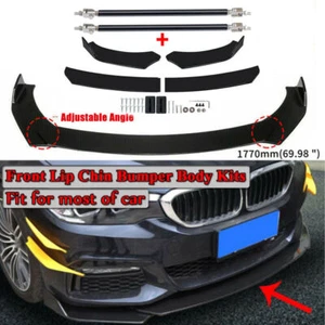 For Chrysler 300 SRT8 Front Rear Bumper Lip Spoiler Splitter Body Kit Side Skirt - Picture 1 of 12