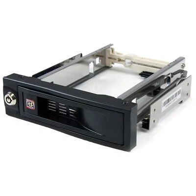 StarTech HSB100SATBK 5.25" Trayless Hot Swap Mobile Rack for 3.5" Hard Drive - Image 1 of 4