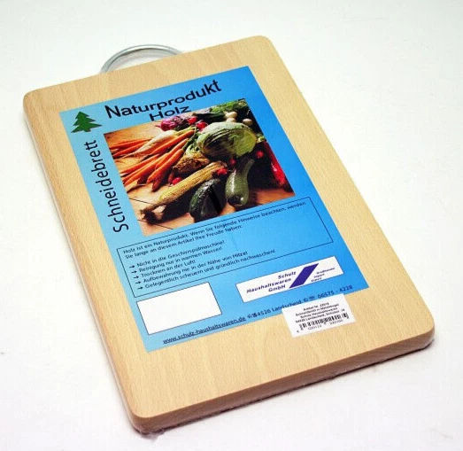 Holz Schneidebrett mit Metallbügel  versch. Größen einzeln oder Set - Bild 1 von 1