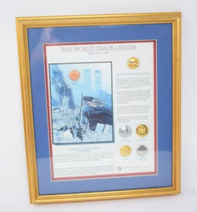World Trade Center 9/11 Memorial Plaque by Waterbury, CT Button Company - Picture 1 of 10