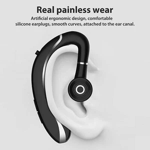 Wireless Earpiece Driving Trucker Headset Noise Cancelling Earbuds for Bluetooth - Picture 1 of 8