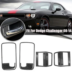 Manija de puerta interior de fibra de carbono para Dodge Challenger 2008-14. - Imagen 1 de 9
