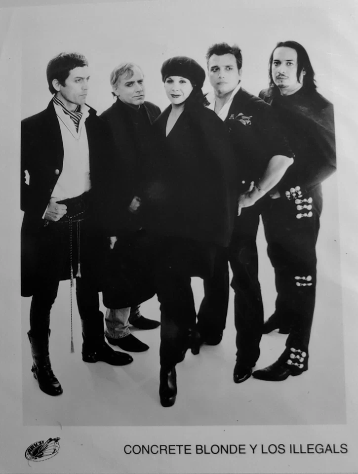 Concrete Blonde Press Photo Y Los Illegals 8x10 Rare Original B&W Promo - Image 1 of 1