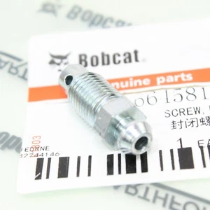 fits Bobcat Track Tensioner Bleeder Nipple Screw 6645812 324 325 328 329 331 334 - Bild 1 von 6