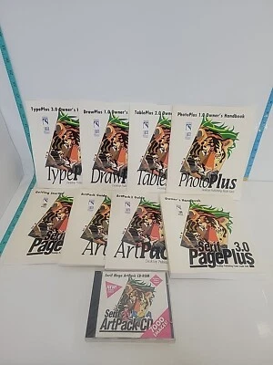 Serif Mega Art Pack CD-ROM VTG NOS 1994 Type Plus 3.0 Draw Plus 1.0 Table Plus  - Image 1 of 4