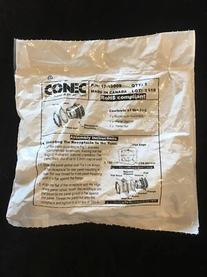 Amphenol CONEC 17-10009 Jack, 8p8c (RJ45) Circular Bayonet Coupling Coupler - Image 1 of 2