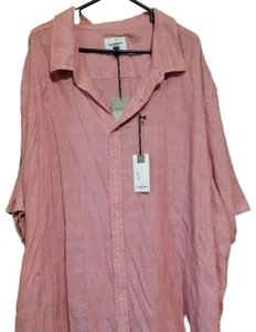 NICE Men's 5XB Tall Button Front Short Sleeve Shirt, Goodfellow (Target), New - Picture 1 of 9